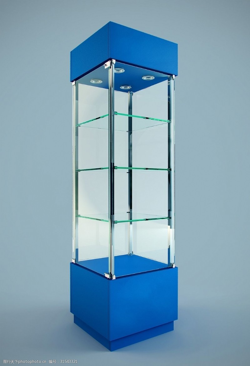 玻璃柜子模型