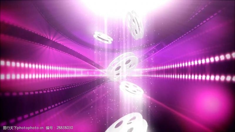 合成素材粉紫色炫光粒子线条光线视频素材