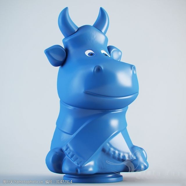 玩具免费下载卡通动物犀牛模型