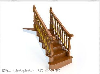 家具模型免费下载欧洲风格的楼梯