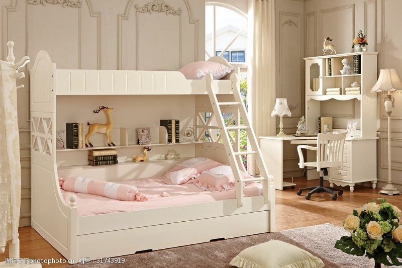 家具模型免费下载时尚儿童房场景模型效果图