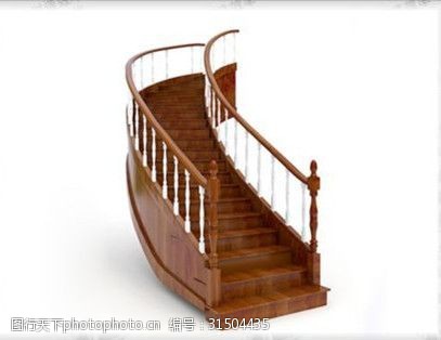 家具模型免费下载现代的木楼梯