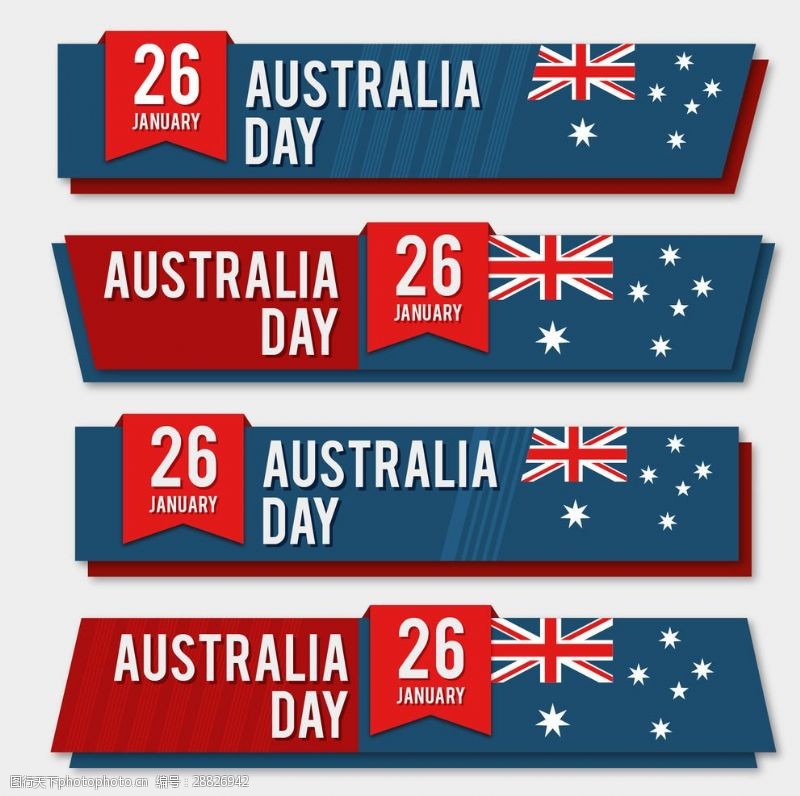 澳大利亚国旗澳大利亚国庆日横幅