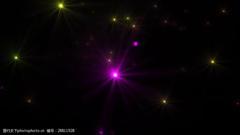 合成素材彩色星光粒子闪烁循环视频素材
