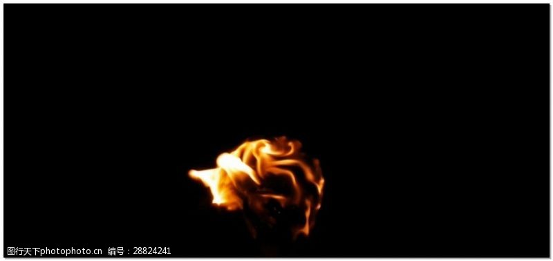 合成素材合成的一团火焰视频素材
