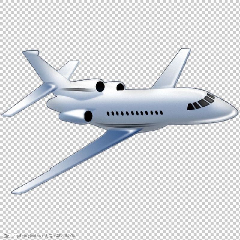 透气型手绘大飞机免抠png透明图层素材