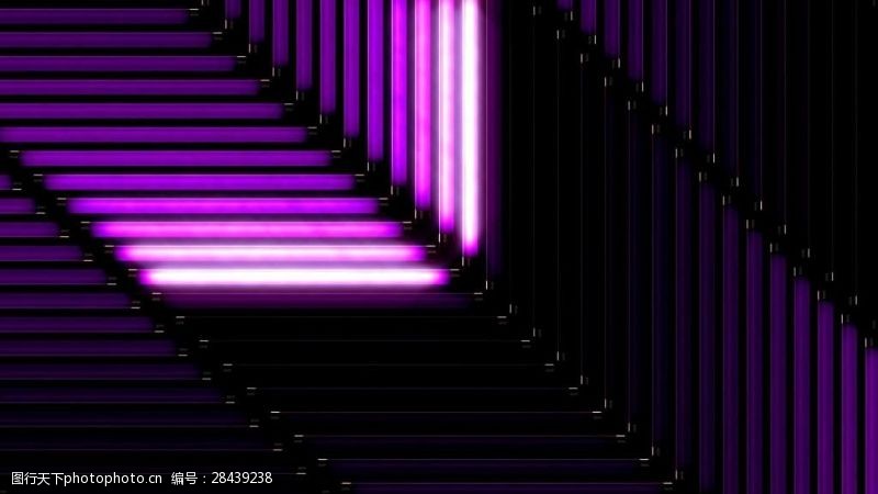 迪斯科舞紫色霓虹环路视觉特效