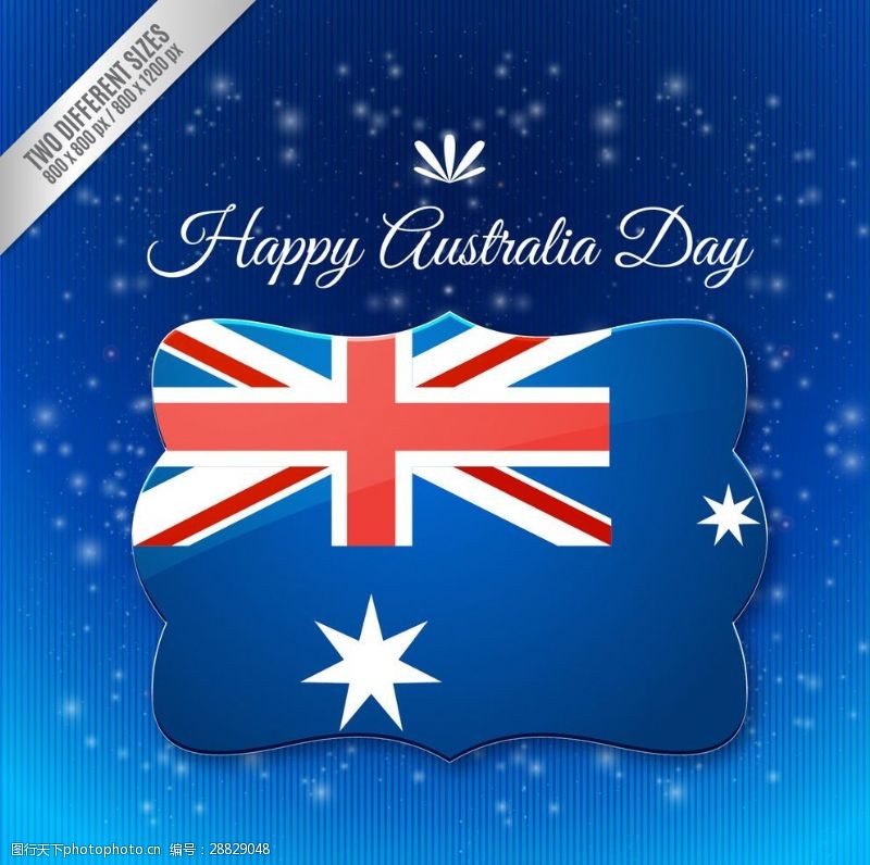 澳大利亚国旗澳洲国庆徽章