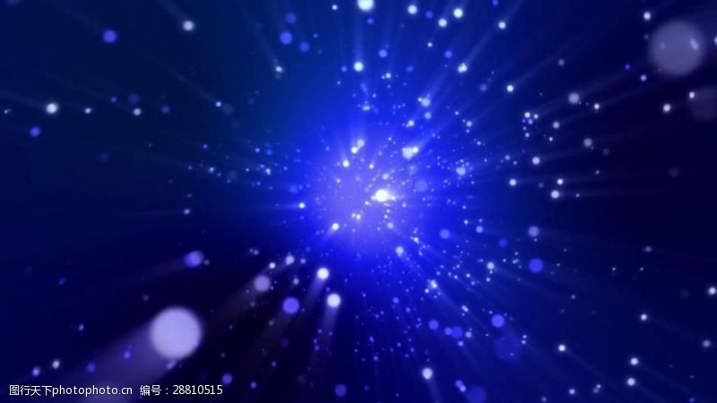 合成素材蓝色颗粒光团闪烁神秘视频素材