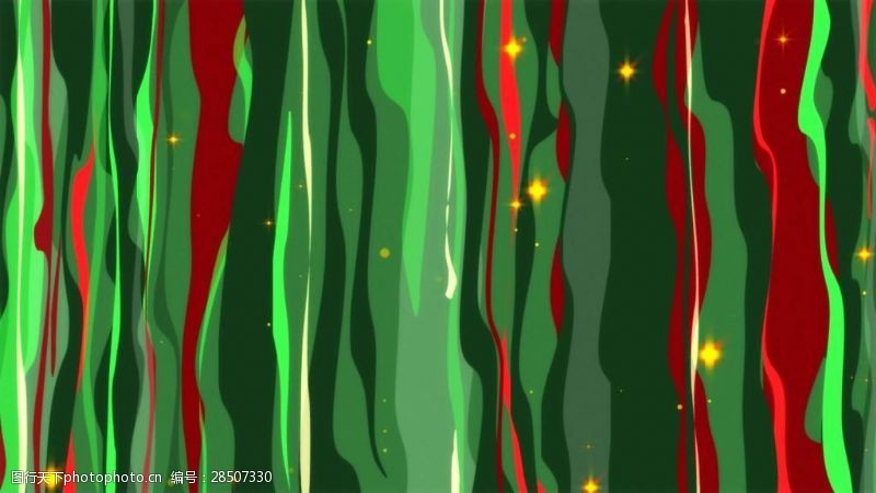 温馨圣诞节红绿色条纹背景装饰视频素材