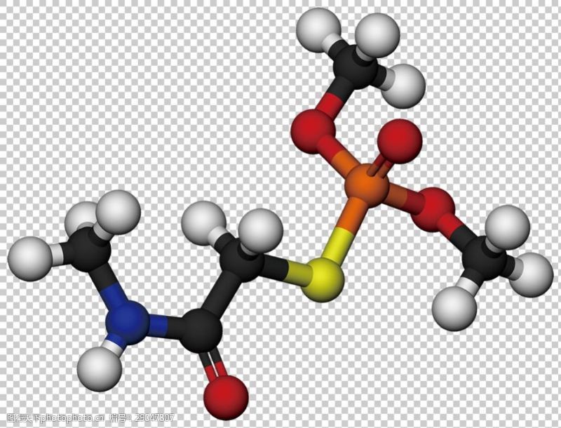 透气型3d彩色分子模型免抠png透明图层素材