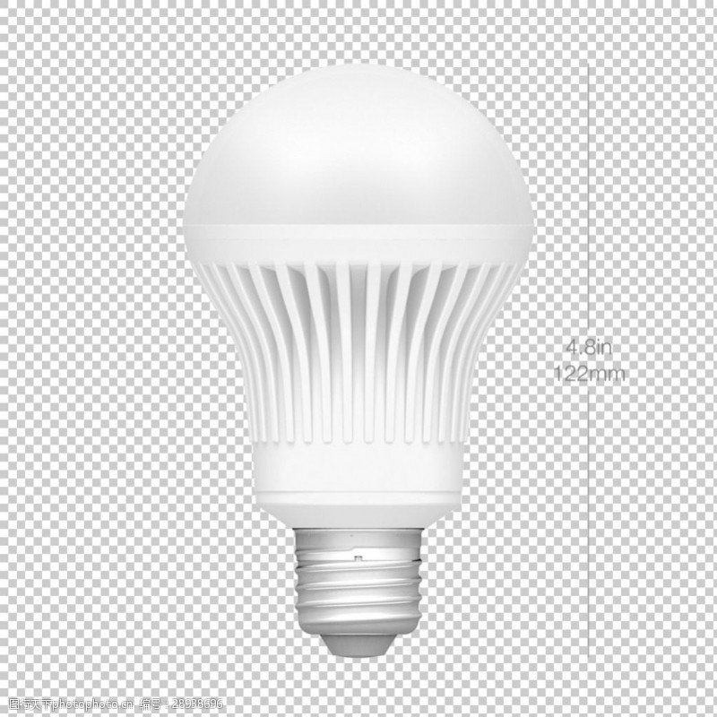 电灯泡创意图白色节能灯泡免抠png透明图层素材