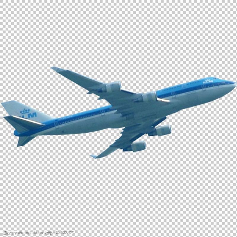 透气型蓝色帅气大飞机免抠png透明图层素材