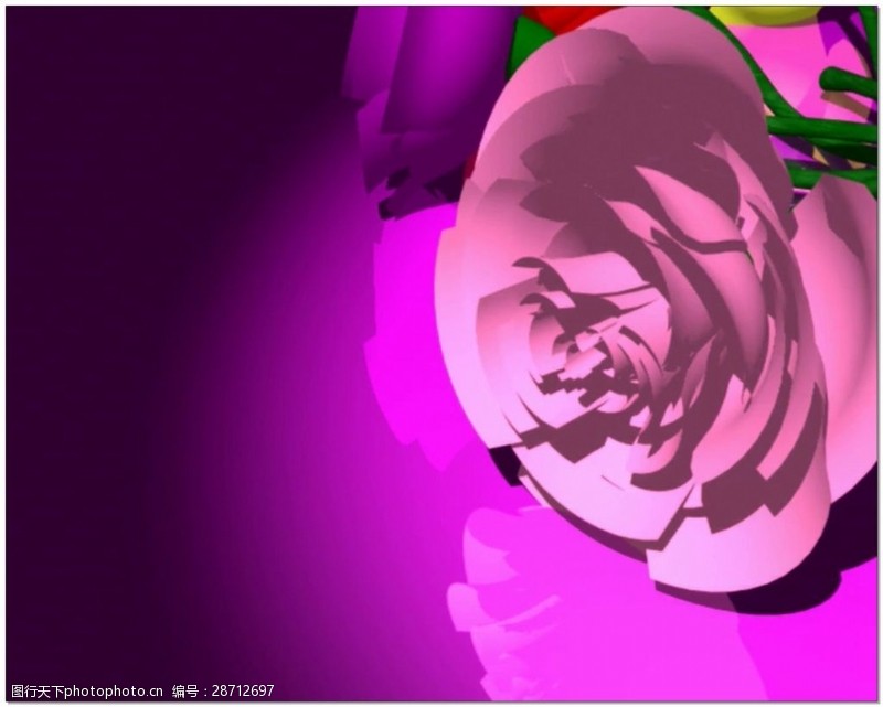动态视频素材紫色花朵婚礼片头视频背景素材