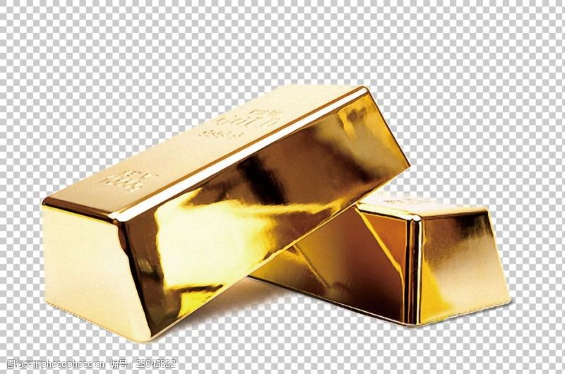 金牌块闪亮的金砖图片免抠png透明图层素材