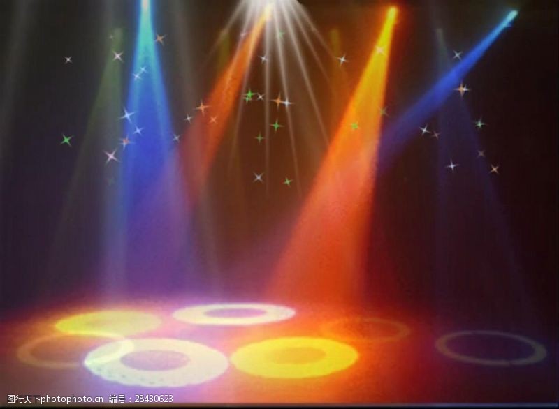 音乐节舞台动感节奏酒吧光影闪烁背景循环视频素材