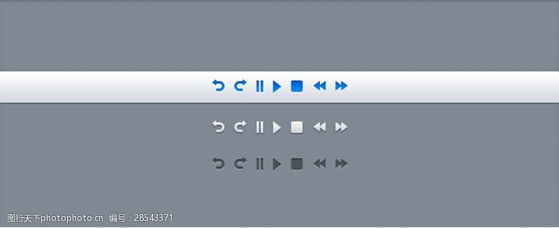 视频播放器音乐视频播放按钮图标设计