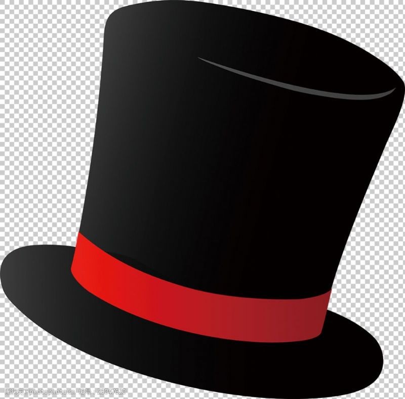 魔术大师黑色的魔术帽免抠png透明图层素材