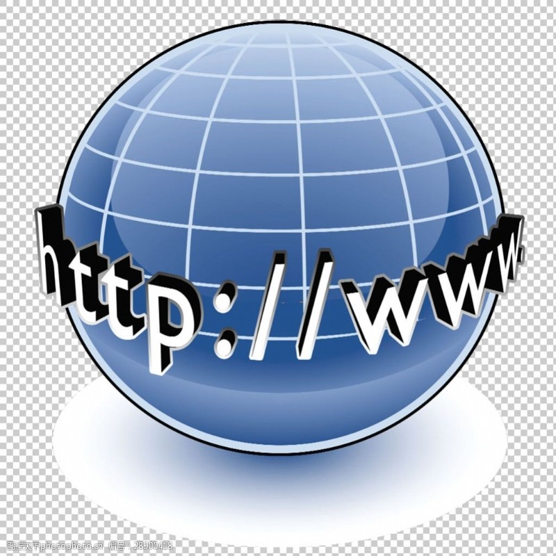 网络平台蓝色圆形互联网图标免抠png透明图层素材