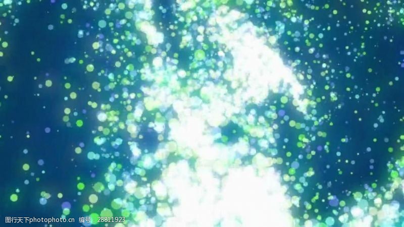 合成素材绿白光点粒子闪烁光效视频素材