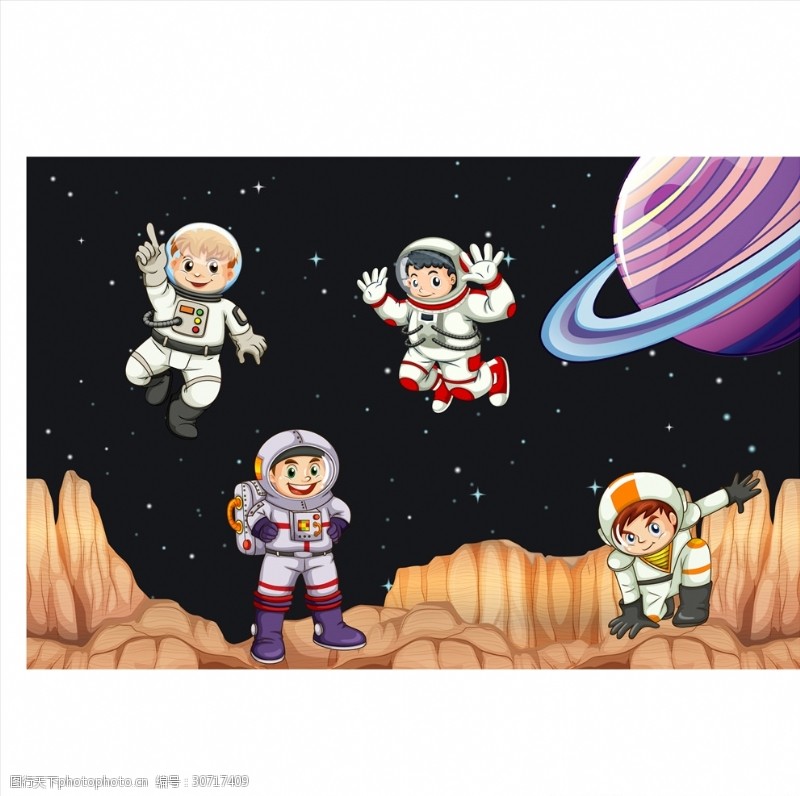 儿童航天太空