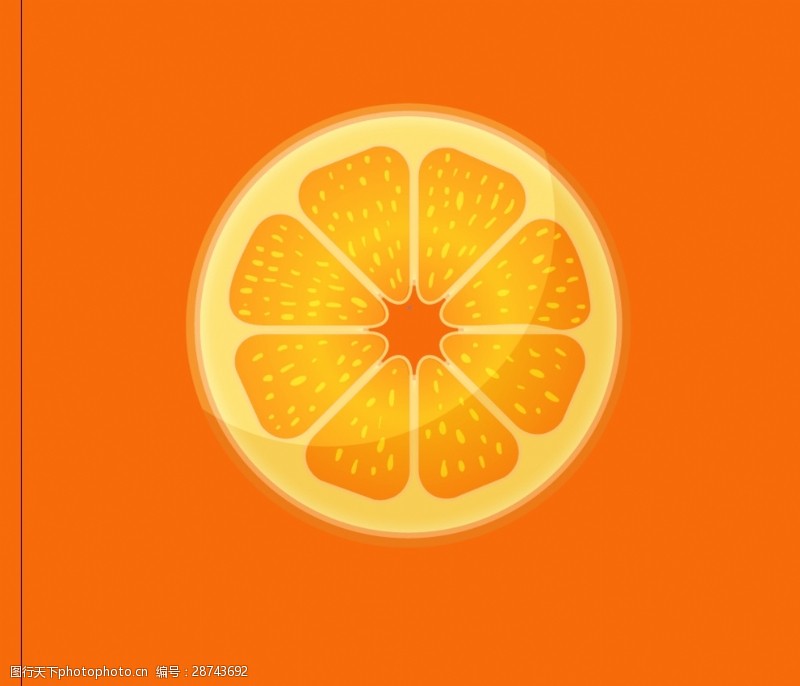 水果切面橙子